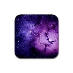 Purple Space Rubber Square Coaster (4 Pack)  by Sapixe