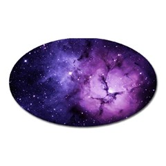 Purple Space Oval Magnet by Sapixe