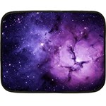 Purple Space Double Sided Fleece Blanket (Mini)  35 x27  Blanket Back