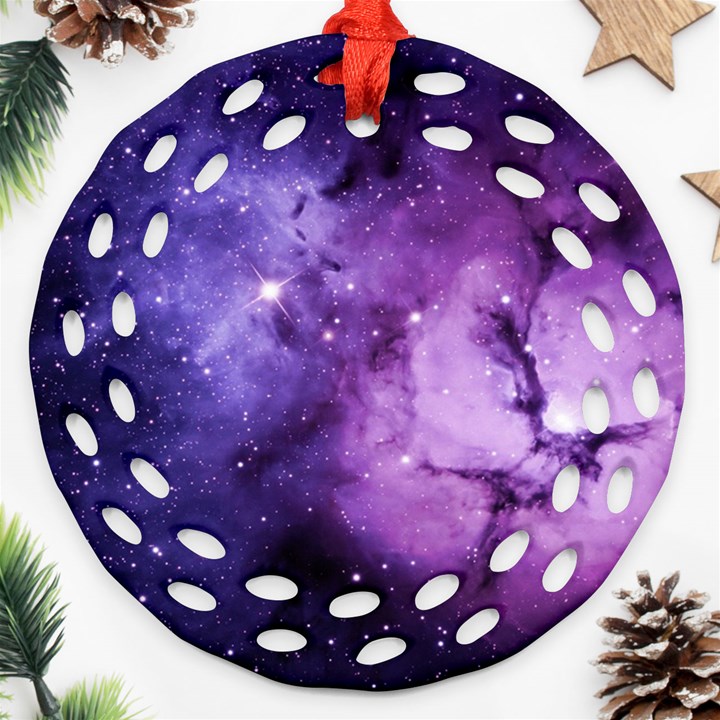 Purple Space Ornament (Round Filigree)