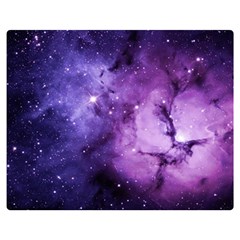 Purple Space Double Sided Flano Blanket (medium)  by Sapixe