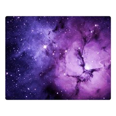 Purple Space Double Sided Flano Blanket (large)  by Sapixe