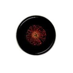 Red Flower Blooming In The Dark Hat Clip Ball Marker by Sapixe