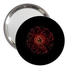 Red Flower Blooming In The Dark 3  Handbag Mirrors by Sapixe