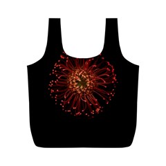 Red Flower Blooming In The Dark Full Print Recycle Bags (m)  by Sapixe