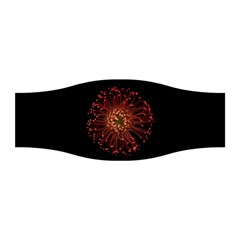 Red Flower Blooming In The Dark Stretchable Headband by Sapixe