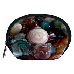 Rain Flower Stones Is A Special Type Of Stone Found In Nanjing, China Unique Yuhua Pebbles Consistin Accessory Pouches (medium)  by Sapixe