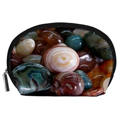 Rain Flower Stones Is A Special Type Of Stone Found In Nanjing, China Unique Yuhua Pebbles Consistin Accessory Pouches (large)  by Sapixe