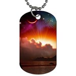 Red Fantasy Dog Tag (Two Sides) Front