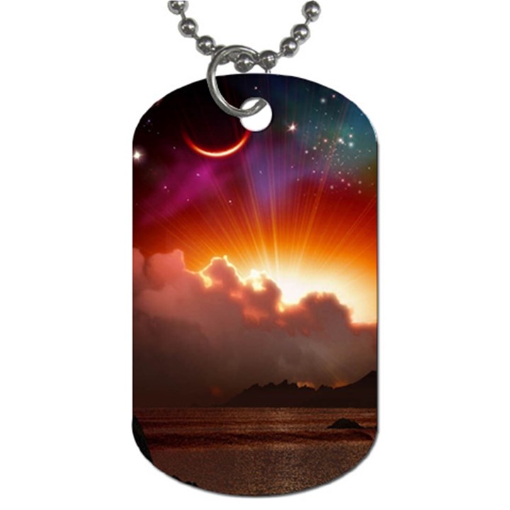 Red Fantasy Dog Tag (Two Sides)