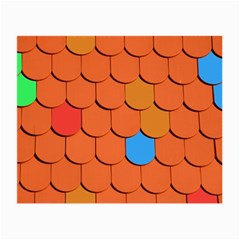 Roof Brick Colorful Red Roofing Small Glasses Cloth (2-side) by Sapixe