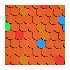 Roof Brick Colorful Red Roofing Medium Glasses Cloth by Sapixe