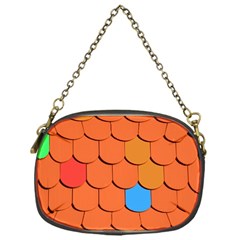 Roof Brick Colorful Red Roofing Chain Purses (one Side)  by Sapixe