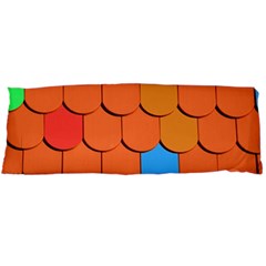 Roof Brick Colorful Red Roofing Body Pillow Case (dakimakura) by Sapixe