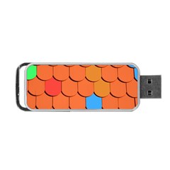 Roof Brick Colorful Red Roofing Portable Usb Flash (one Side) by Sapixe