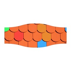 Roof Brick Colorful Red Roofing Stretchable Headband by Sapixe