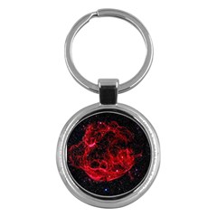 Red Nebulae Stella Key Chains (round)  by Sapixe