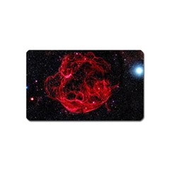 Red Nebulae Stella Magnet (name Card) by Sapixe