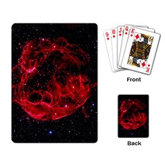 Red Nebulae Stella Playing Card