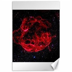 Red Nebulae Stella Canvas 12  X 18   by Sapixe