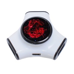 Red Nebulae Stella 3-port Usb Hub by Sapixe