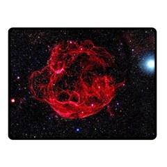 Red Nebulae Stella Double Sided Fleece Blanket (small)  by Sapixe