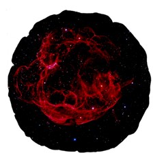 Red Nebulae Stella Large 18  Premium Flano Round Cushions by Sapixe