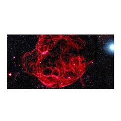 Red Nebulae Stella Satin Wrap by Sapixe