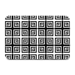 Seamless Pattern Background Black And White Plate Mats by Sapixe