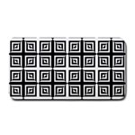 Seamless Pattern Background Black And White Medium Bar Mats 16 x8.5  Bar Mat