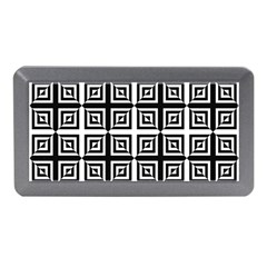 Seamless Pattern Background Black And White Memory Card Reader (mini) by Sapixe