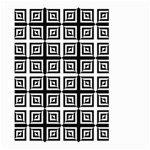 Seamless Pattern Background Black And White Large Garden Flag (Two Sides) Back