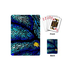 Sea Fans Diving Coral Stained Glass Playing Cards (mini)  by Sapixe