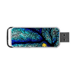 Sea Fans Diving Coral Stained Glass Portable Usb Flash (one Side) by Sapixe