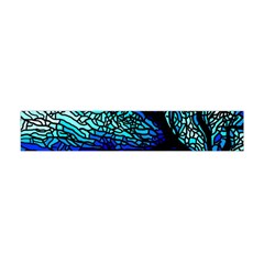 Sea Fans Diving Coral Stained Glass Flano Scarf (mini) by Sapixe