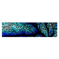 Sea Fans Diving Coral Stained Glass Satin Scarf (oblong) by Sapixe