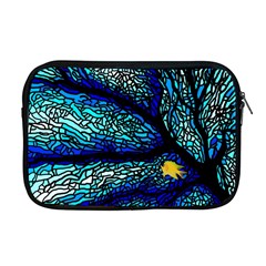 Sea Fans Diving Coral Stained Glass Apple Macbook Pro 17  Zipper Case by Sapixe