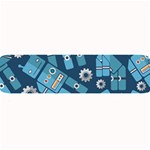 Seamless Pattern Robot Large Bar Mats 32 x8.5  Bar Mat