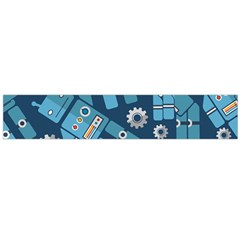 Seamless Pattern Robot Large Flano Scarf  by Sapixe