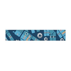 Seamless Pattern Robot Flano Scarf (mini) by Sapixe