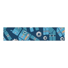 Seamless Pattern Robot Velvet Scrunchie by Sapixe