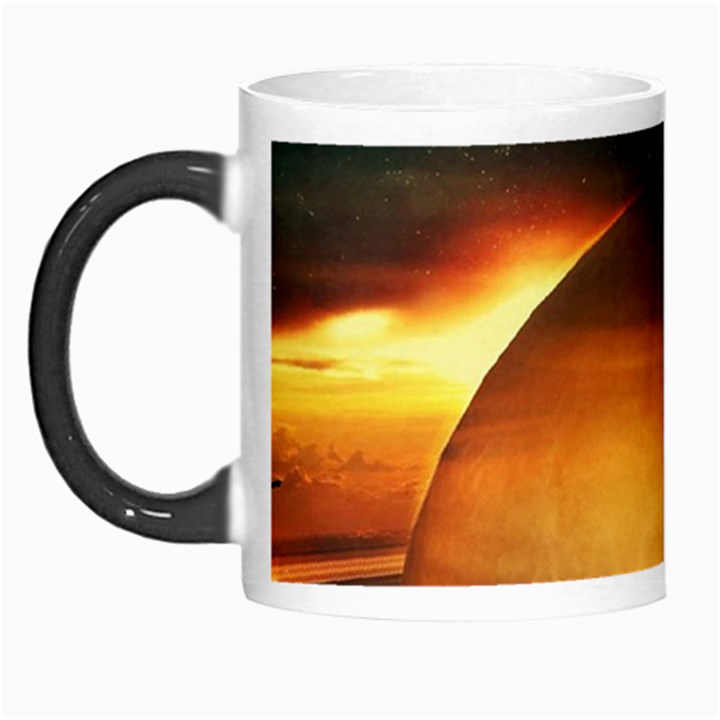 Saturn Rings Fantasy Art Digital Morph Mugs