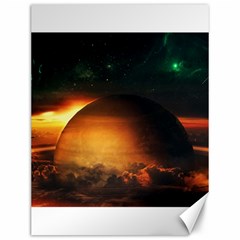 Saturn Rings Fantasy Art Digital Canvas 12  X 16  