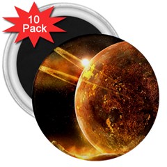 Sci Fi Planet 3  Magnets (10 pack) 