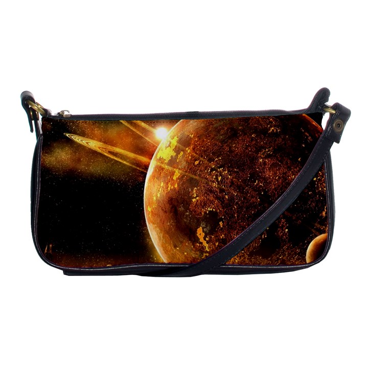 Sci Fi Planet Shoulder Clutch Bags