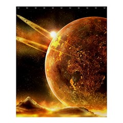 Sci Fi Planet Shower Curtain 60  x 72  (Medium) 