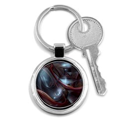 Shells Around Tubes Abstract Key Chains (Round) 