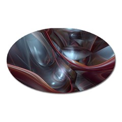 Shells Around Tubes Abstract Oval Magnet