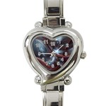 Shells Around Tubes Abstract Heart Italian Charm Watch Front