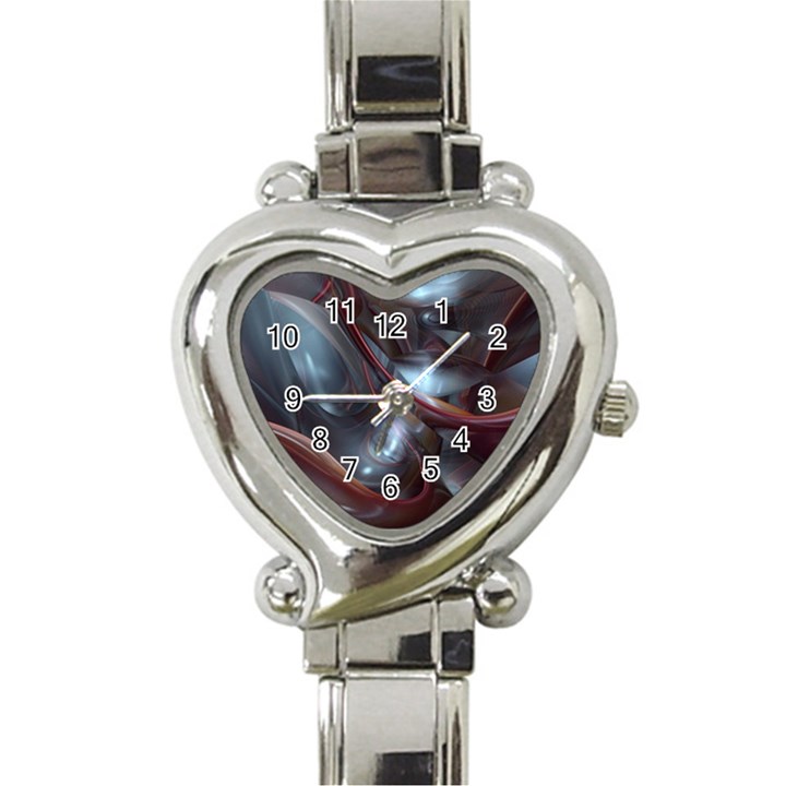 Shells Around Tubes Abstract Heart Italian Charm Watch